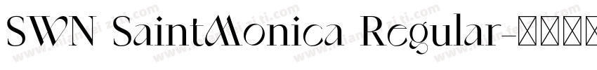 SWN SaintMonica Regular字体转换